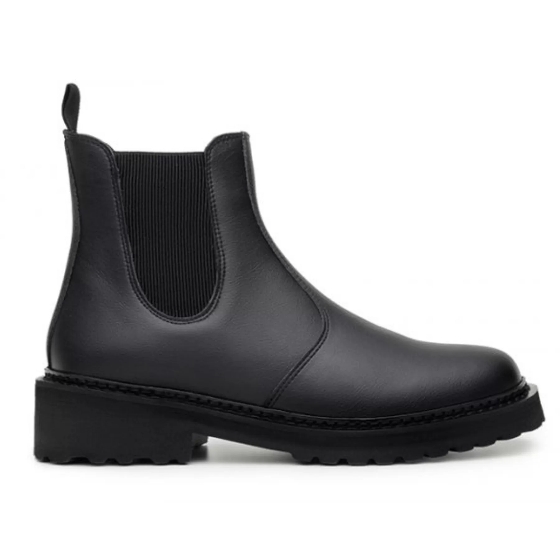 'Everyday Chelsea' unisex vegan chelsea boot with chunky sole by Ahimsa - black