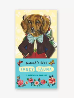 Fancy Fauna: 12 Notecards & Envelopes