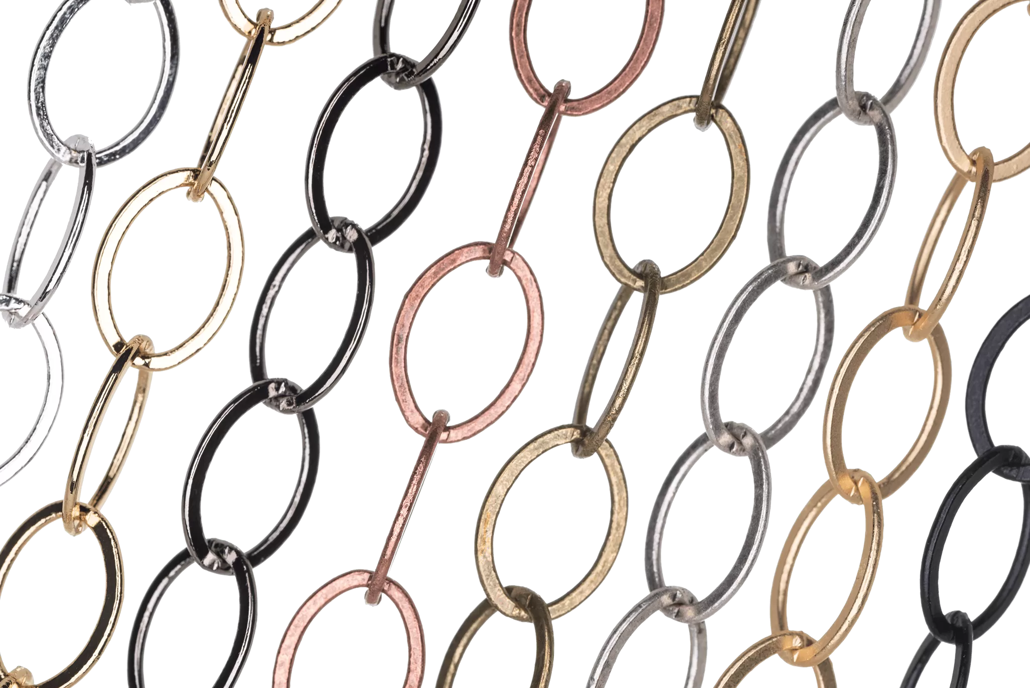 Flat Oval Cable Chain - 12x9mm - By the Spool