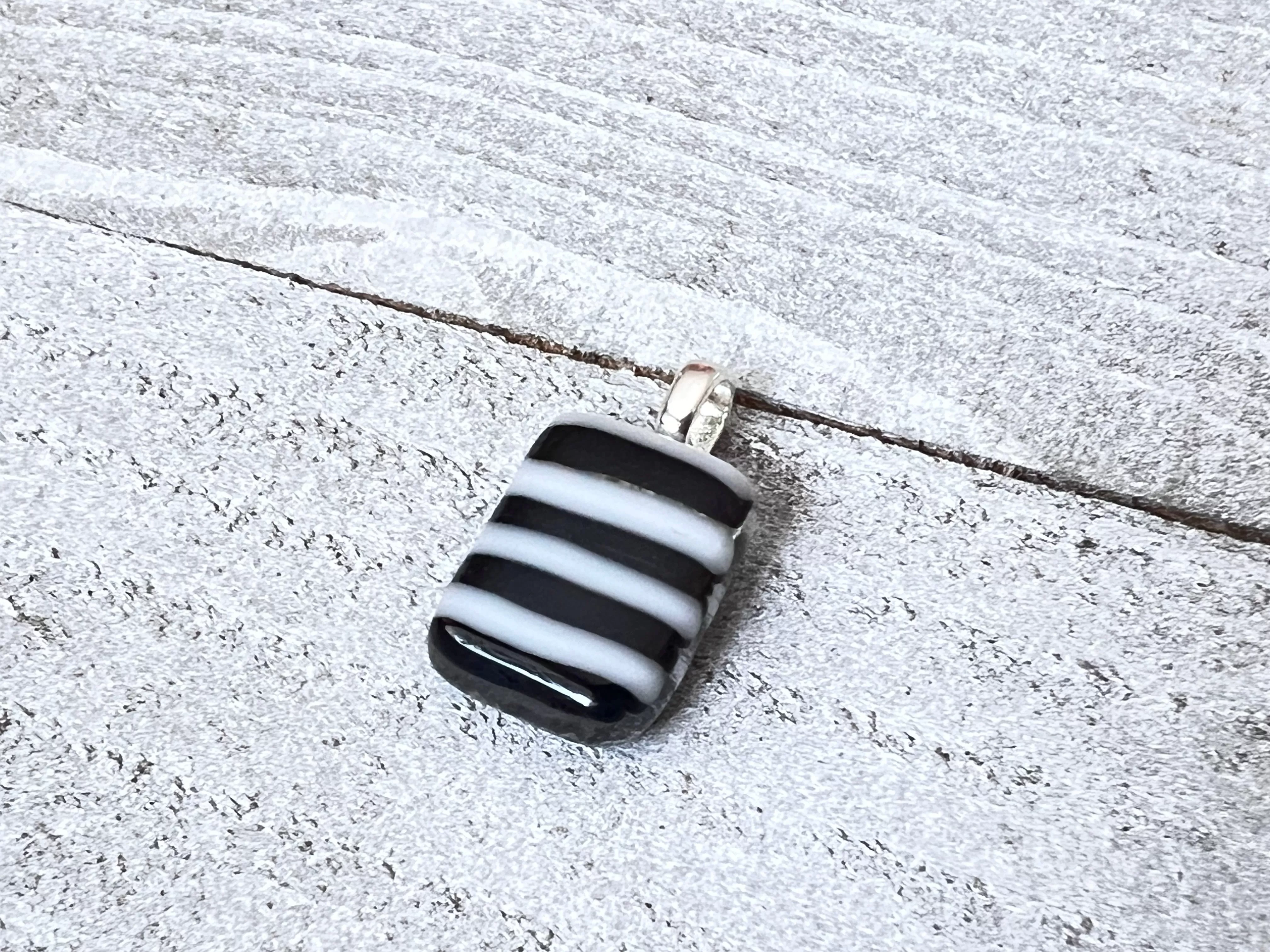 Fused Glass Mini Pendant~Be Bold