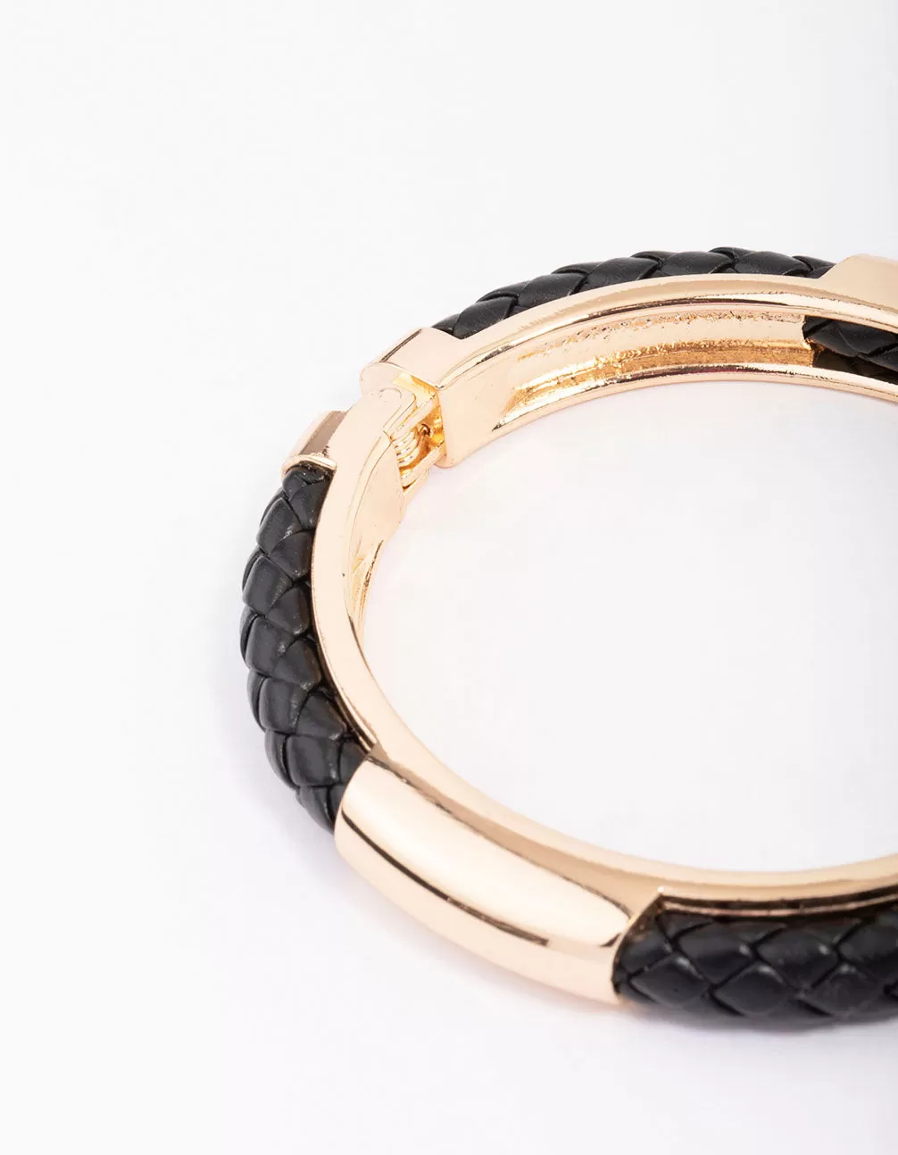 Gold & Black Textured Bangle