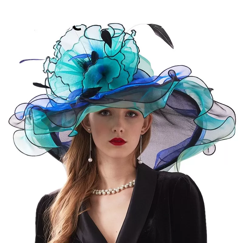 Hat Queen Indirha (Blue and Green)