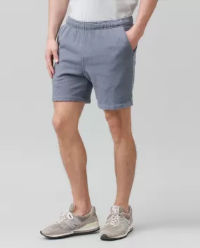 HEATHER FLEECE SWEATSHORT / WAVE