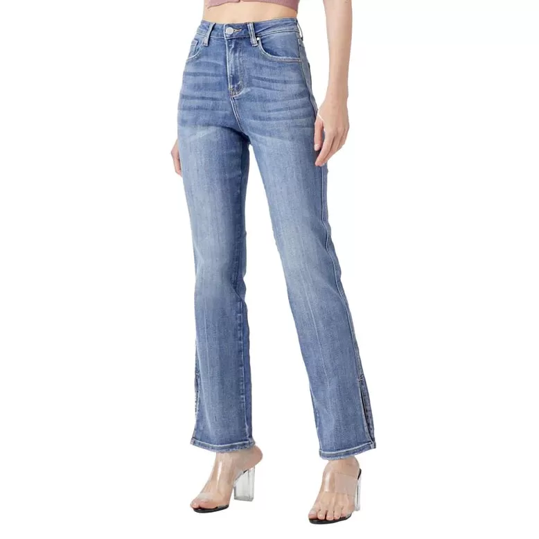 Kathleen High Rise Slit Jean