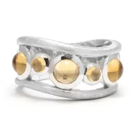 Ladies Citrine Circle Ring