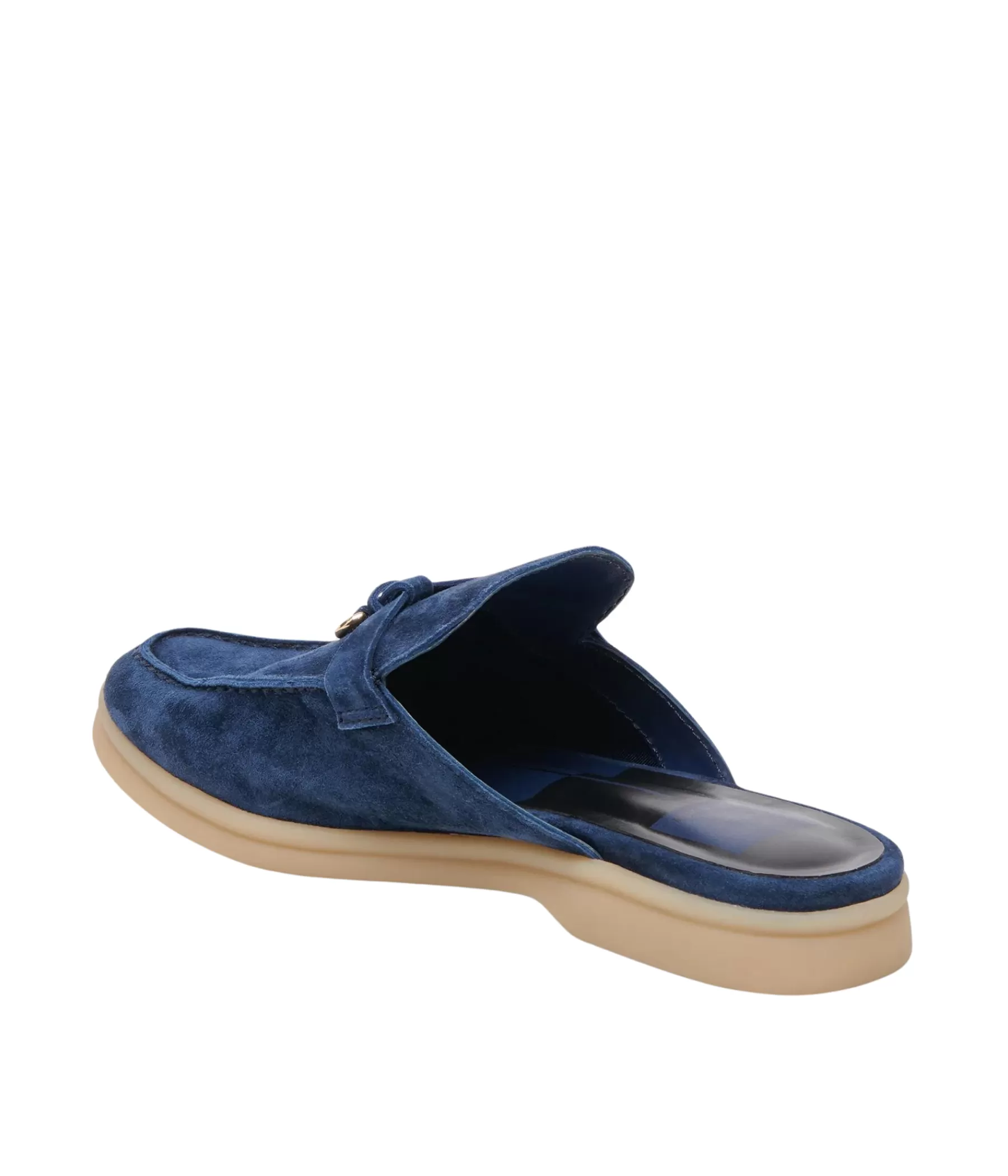 Lasail Flats in Navy Suede