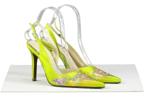 LEWRE Lewre X Eric Way Green Bespoke Satin Embellished Shoes UK 3 EU 36 👠