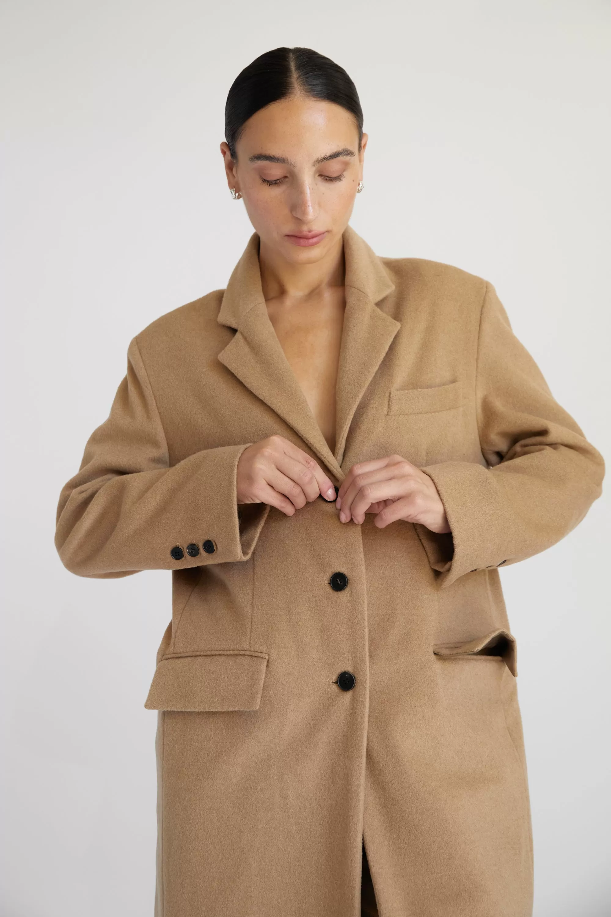 Long Wool Cashmere Coat