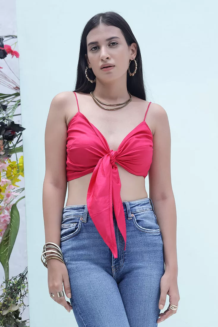 MACY - Tie up Noodle strap bustier (Final Sale)