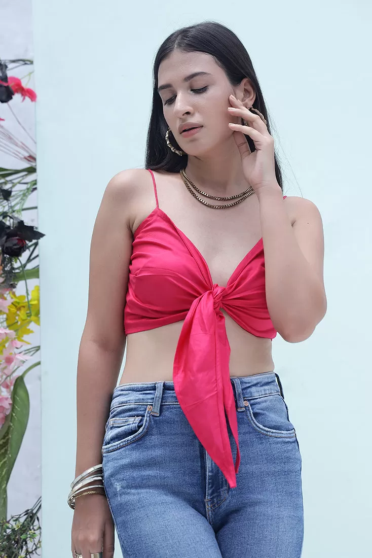 MACY - Tie up Noodle strap bustier (Final Sale)