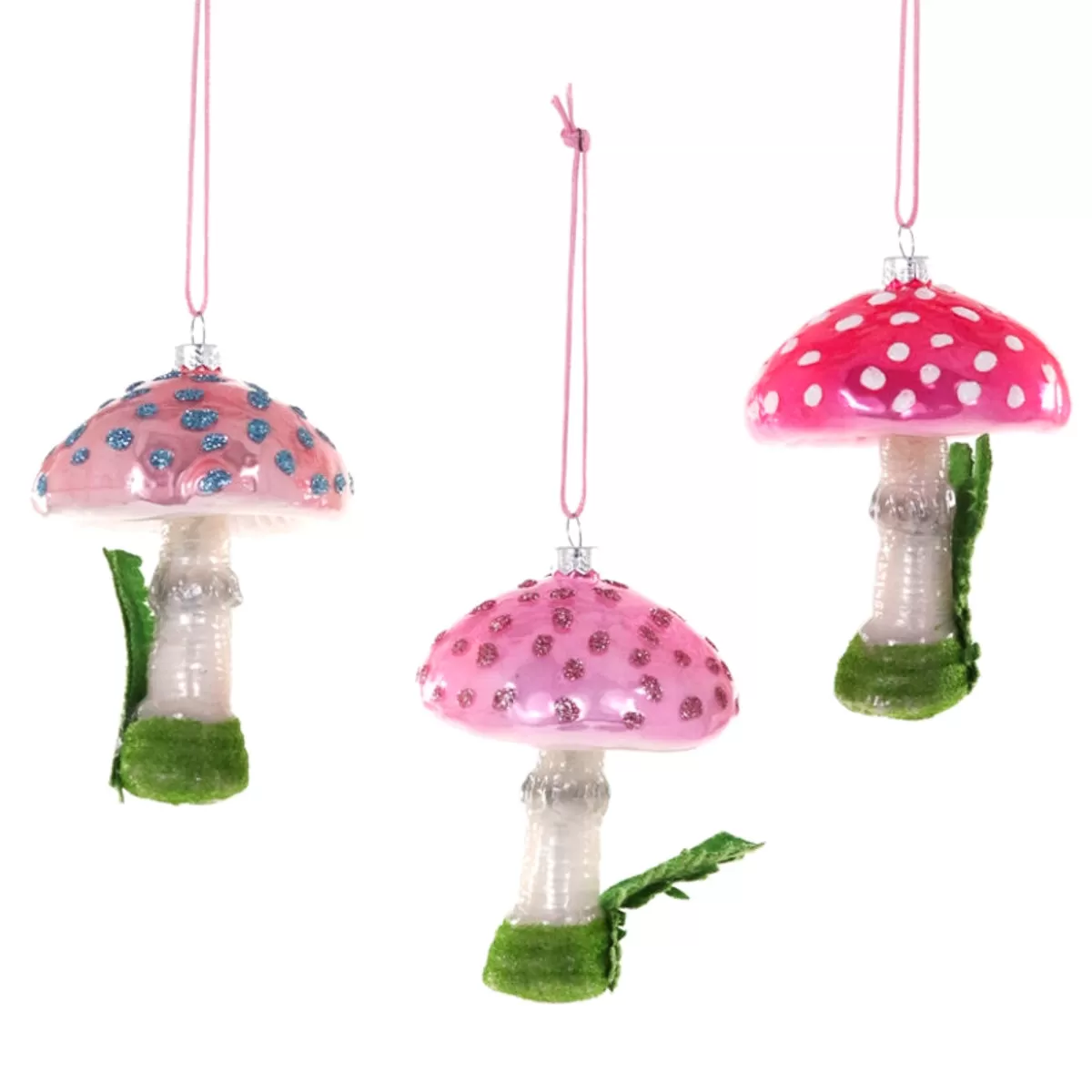 Magical Bejazzled Mushrooms Ornament