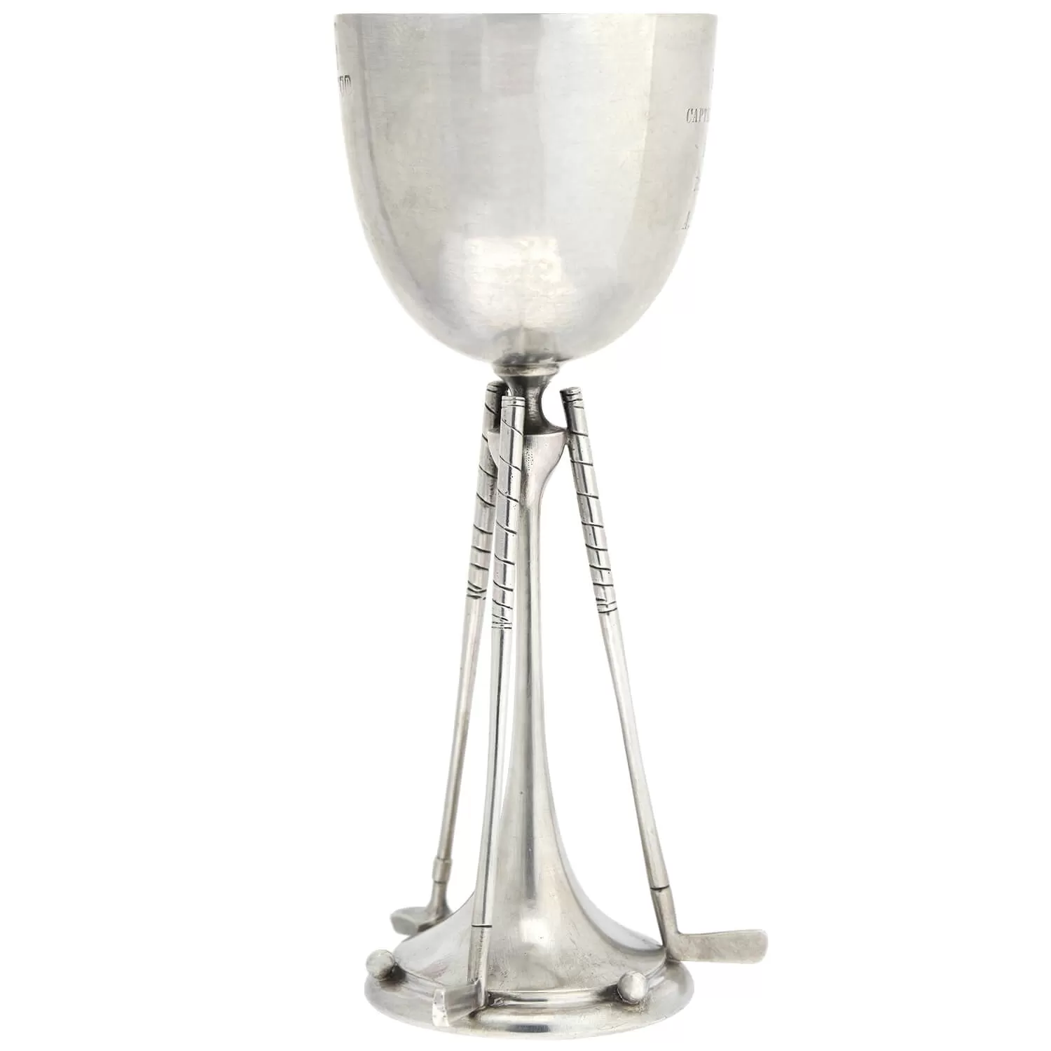 MAPPIN & WEBB Edwardian Sterling "Captain's Golf Cup" Runner Up Trophy