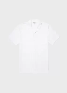 Men's Riviera Camp Collar Shirt in White