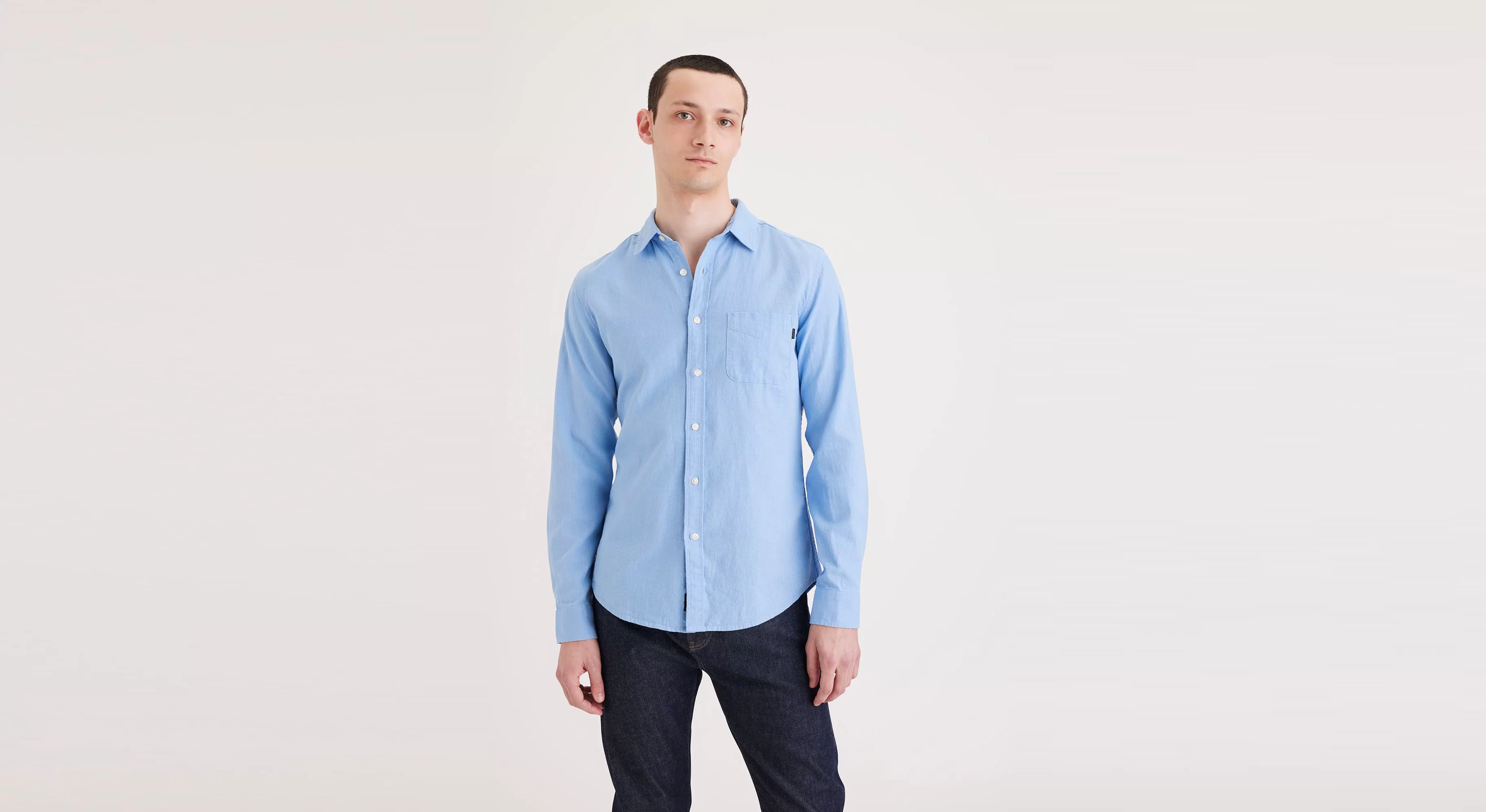 Men's Slim Fit Icon Button Up Shirt