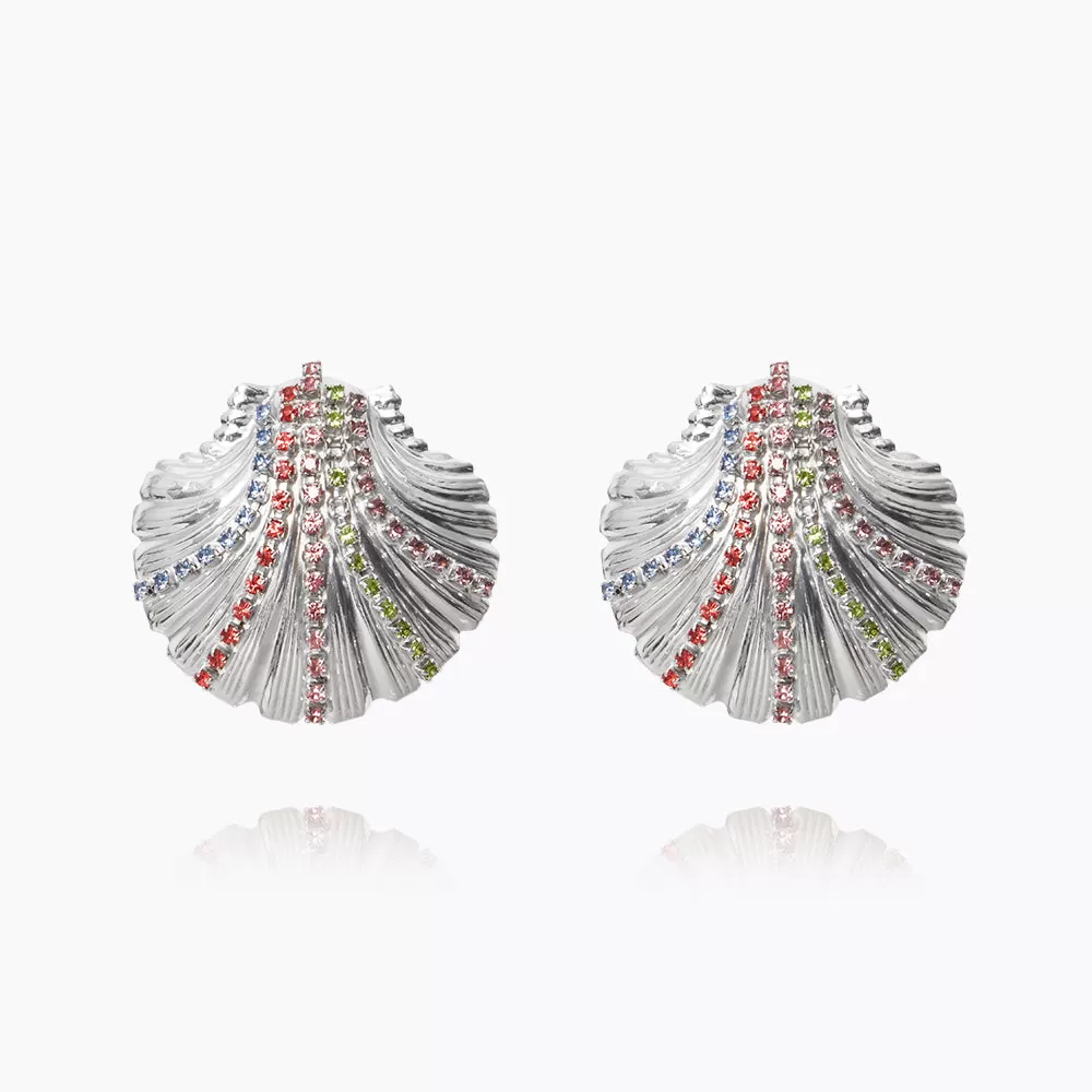 Mirella Shell Earrings / Rainbow Combo