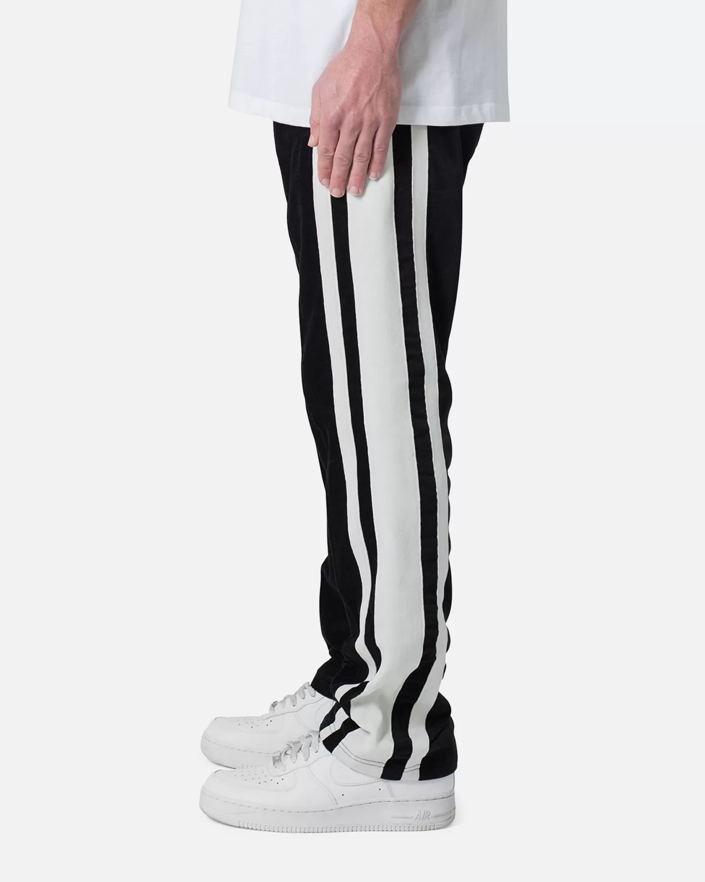 MNML Baggy Velour Trackpants Black