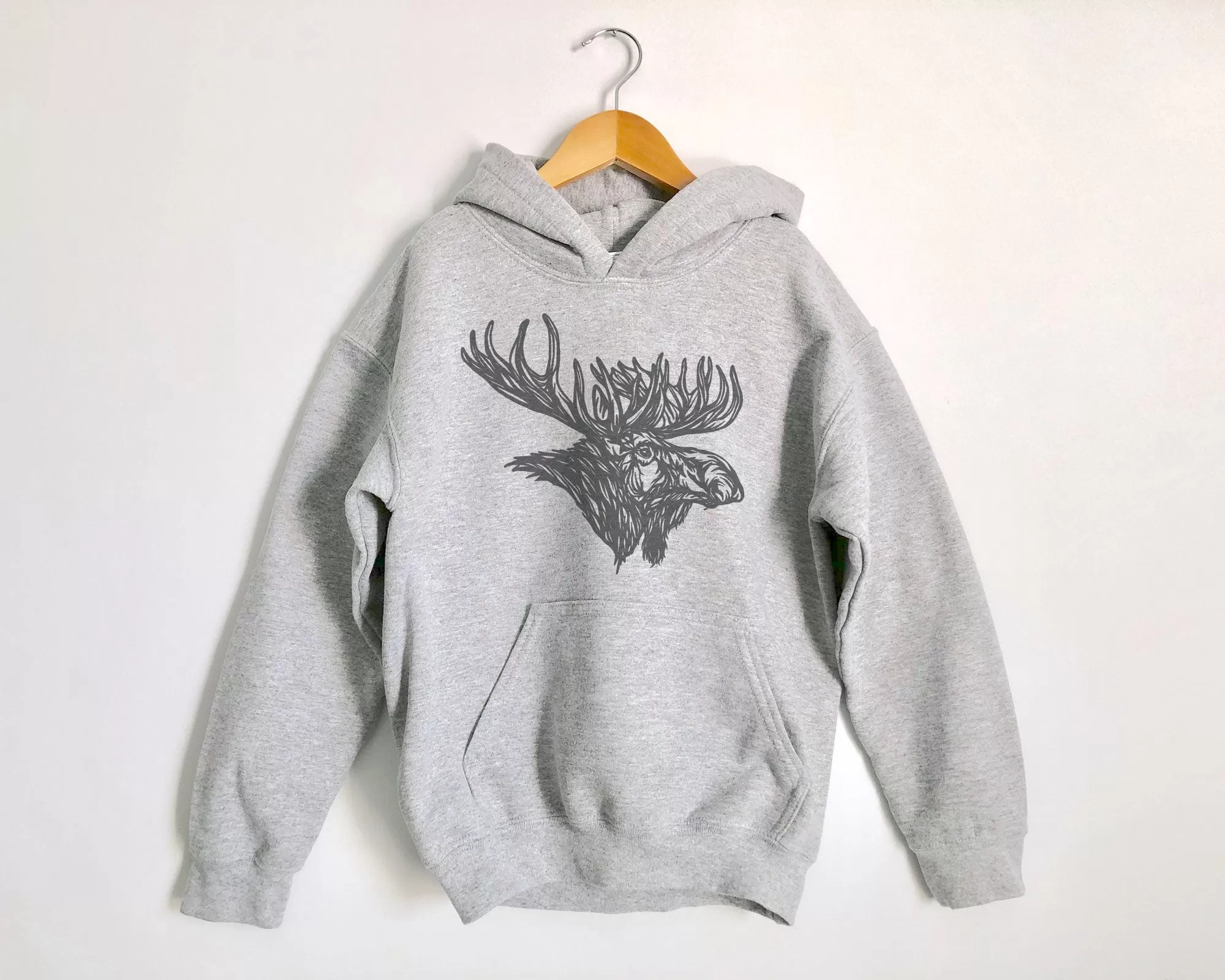 Moose Head Kids Hoodies