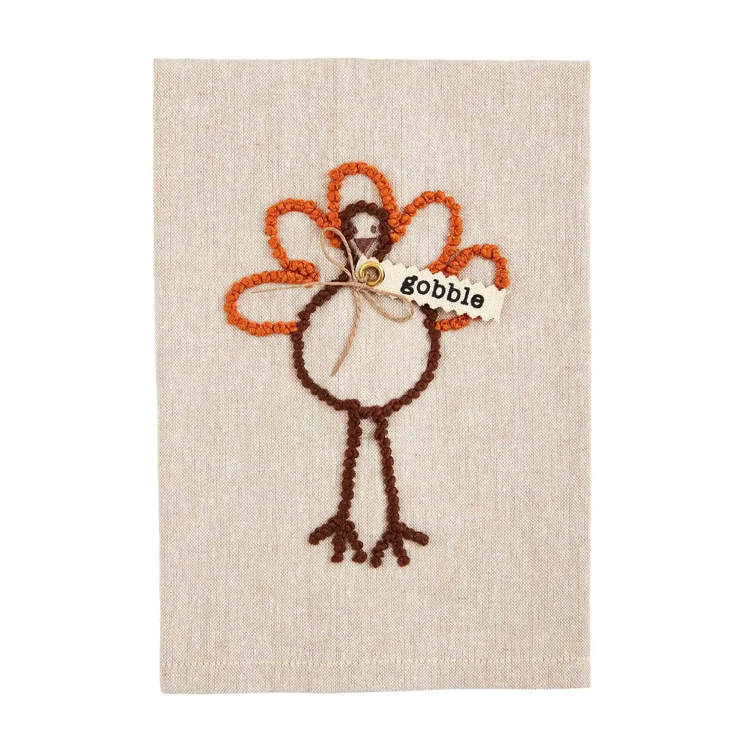 Mudpie PUMPKIN FALL KNOTTED TOWEL