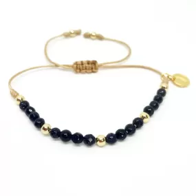 Night Strong Blue Goldstone Bracelet