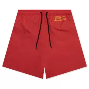 Nylon Swim Shorts - Red