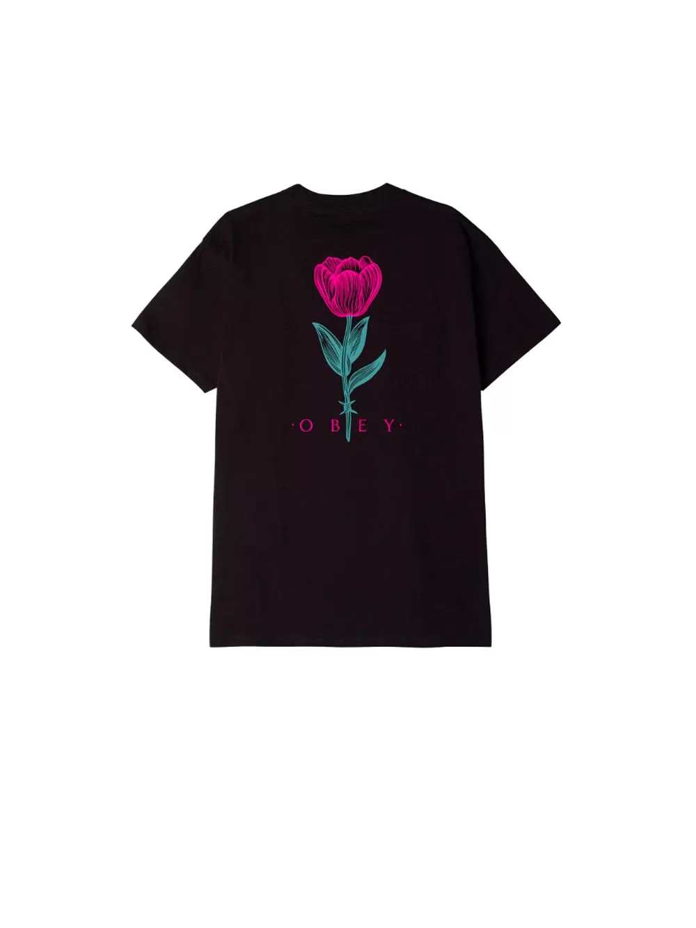 Obey Barbwire Flower - Black