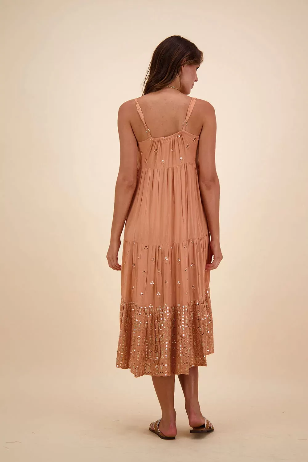 OPERA MIDI DRESS GOLD