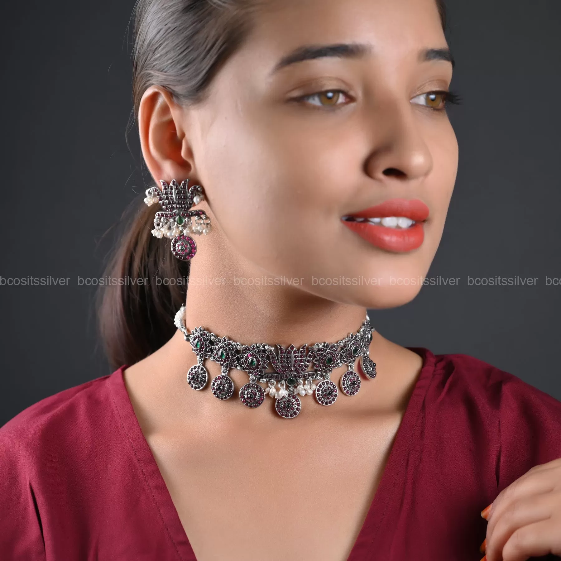 Oxidized Choker - 1186