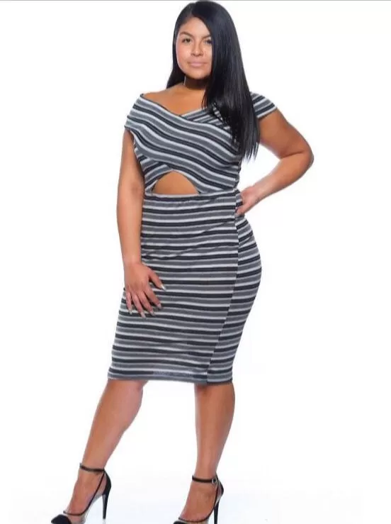 Peek A Boo Midi Dress