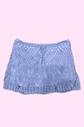 Periwinkle Blue Crochet Skirt