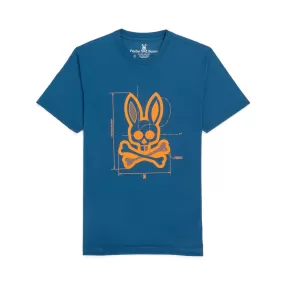 Psycho Bunny Depoe Graphic Tee - Aagean Sea