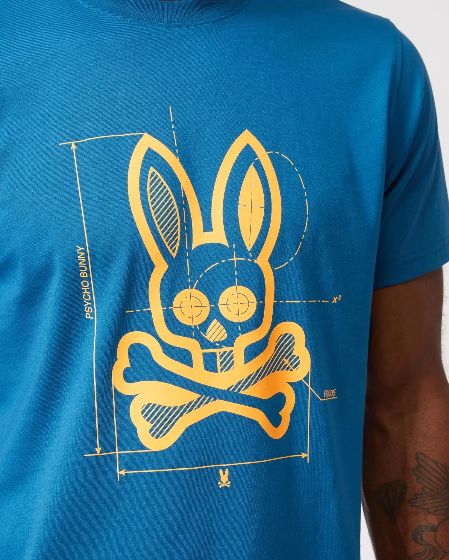 Psycho Bunny Depoe Graphic Tee - Aagean Sea