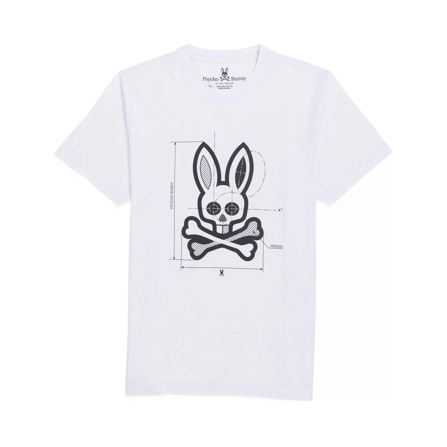 Psycho Bunny Depoe Graphic Tee - White