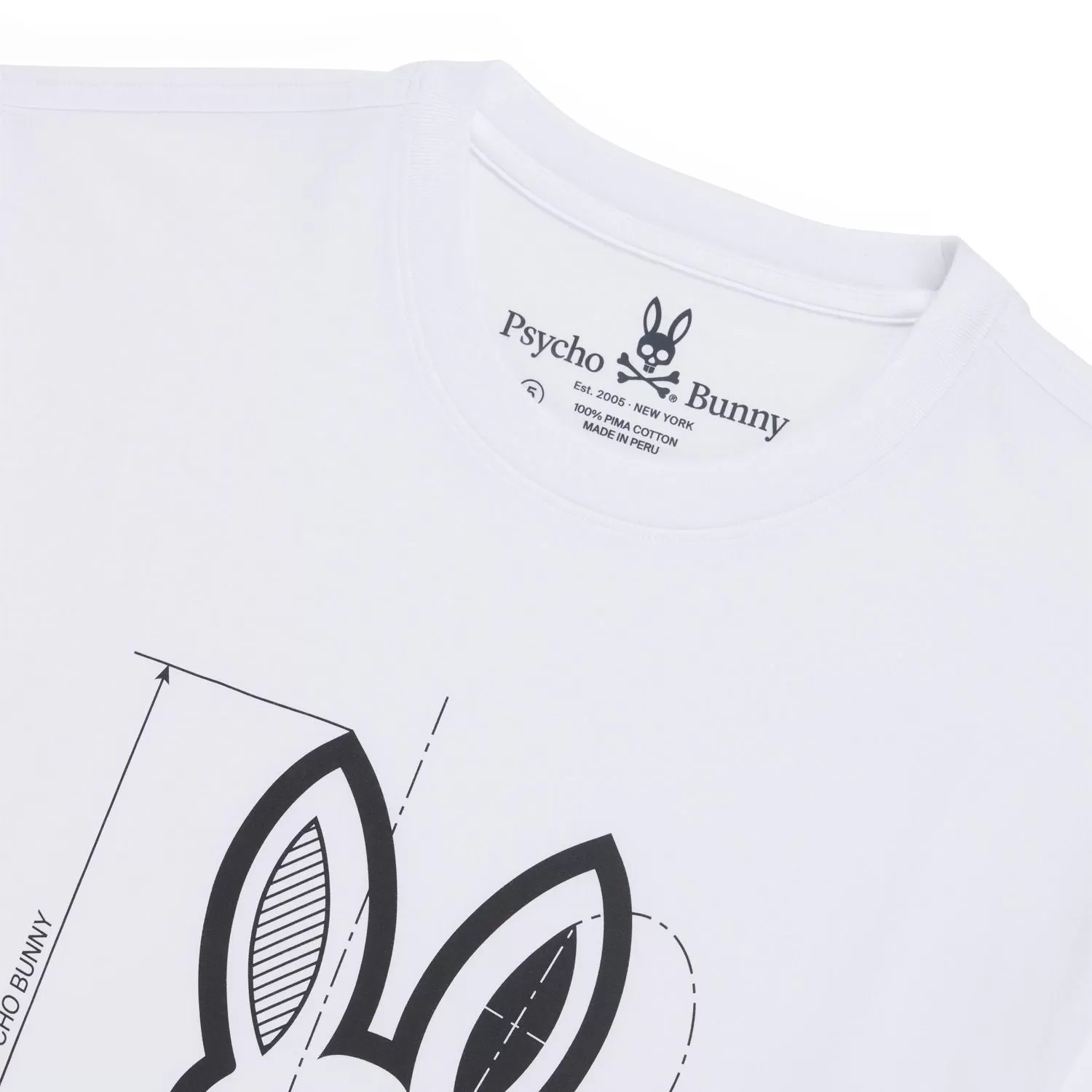 Psycho Bunny Depoe Graphic Tee - White