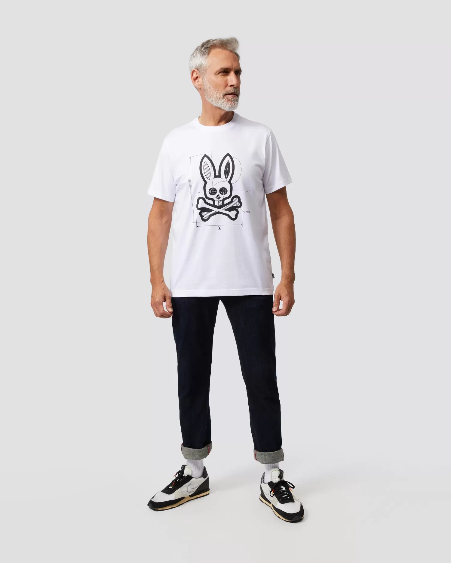 Psycho Bunny Depoe Graphic Tee - White