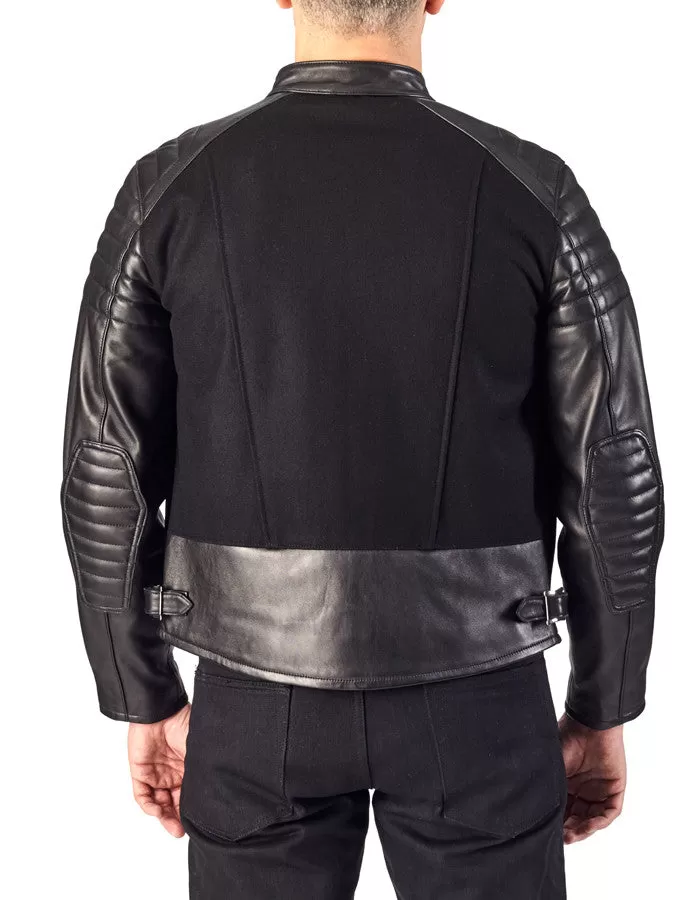 RACER - Leather & Wool Biker Jacket