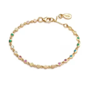 Rainbow Bezel Bracelet