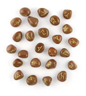 Red Jasper Runes Set