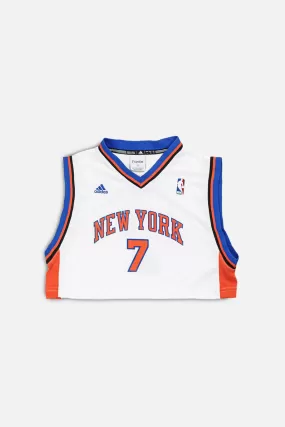 Rework NY Knicks NBA Crop Jersey - M