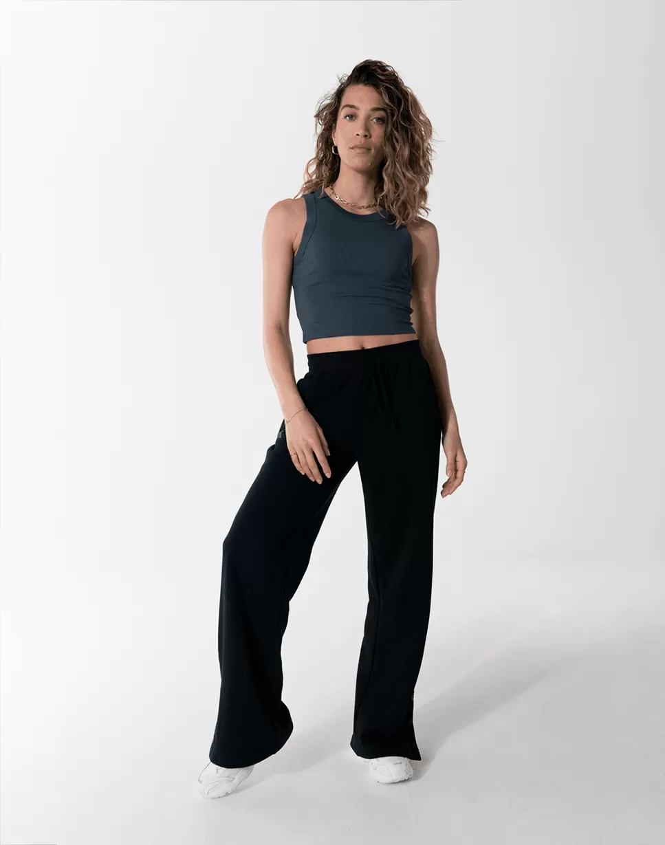 Ribbed Crop Vest in Orbit