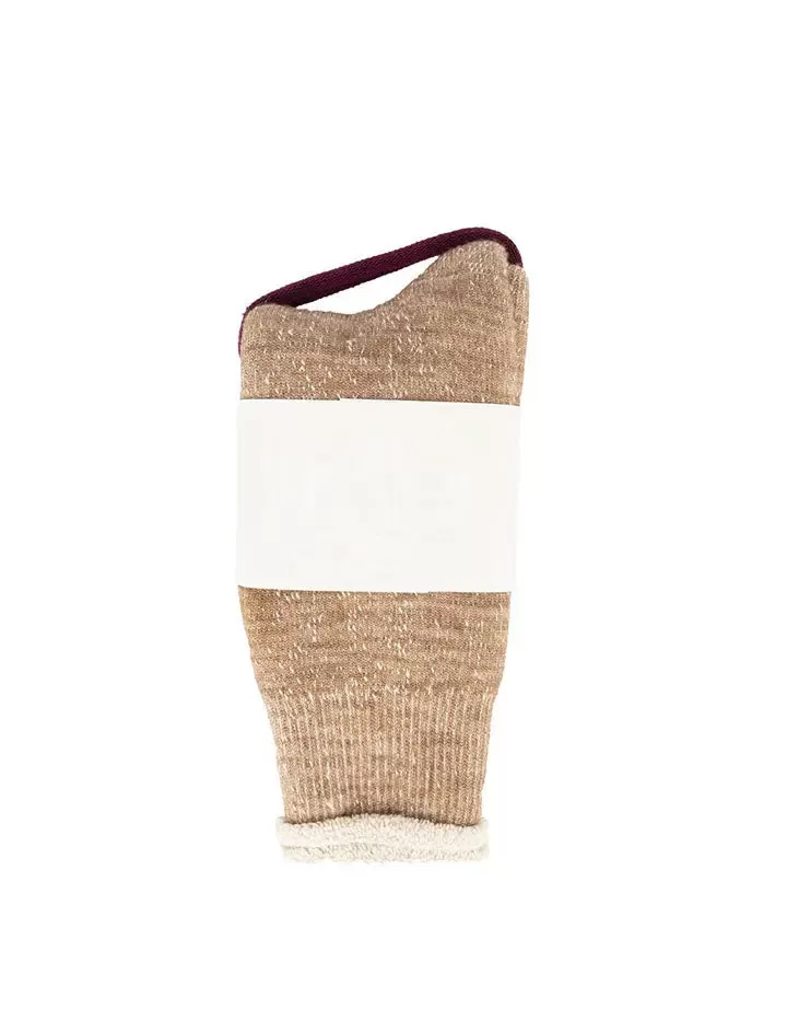 RoToTo Double Face Socks Camel