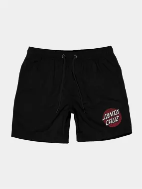 Santa Cruz Youth Static Dot C Beach Shorts - Black Colour Changing