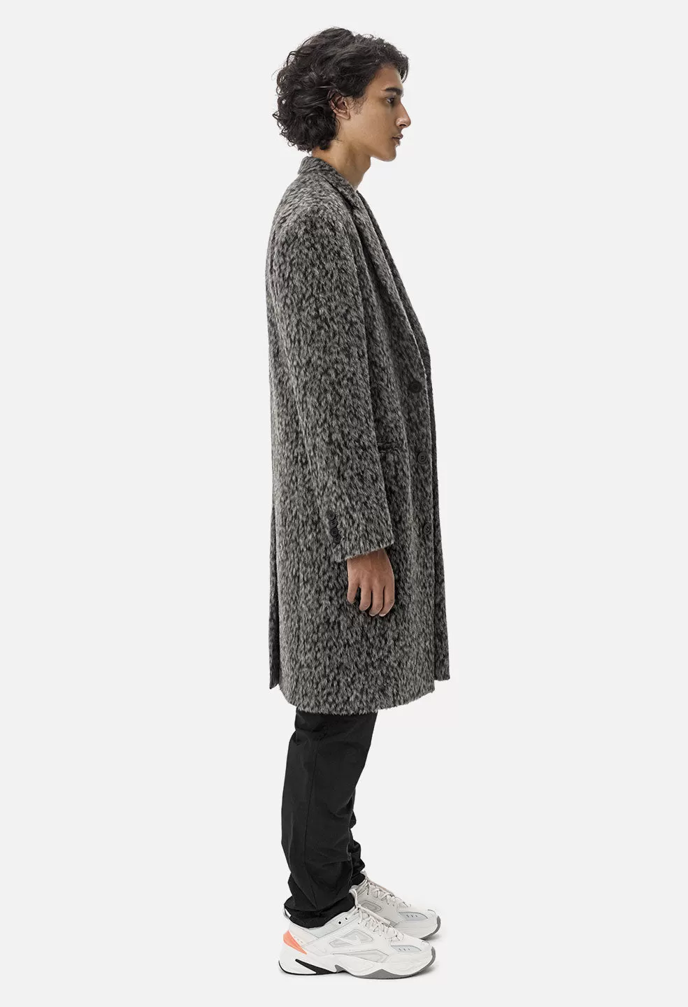 Scarlet Overcoat / Alpaca Jacquard