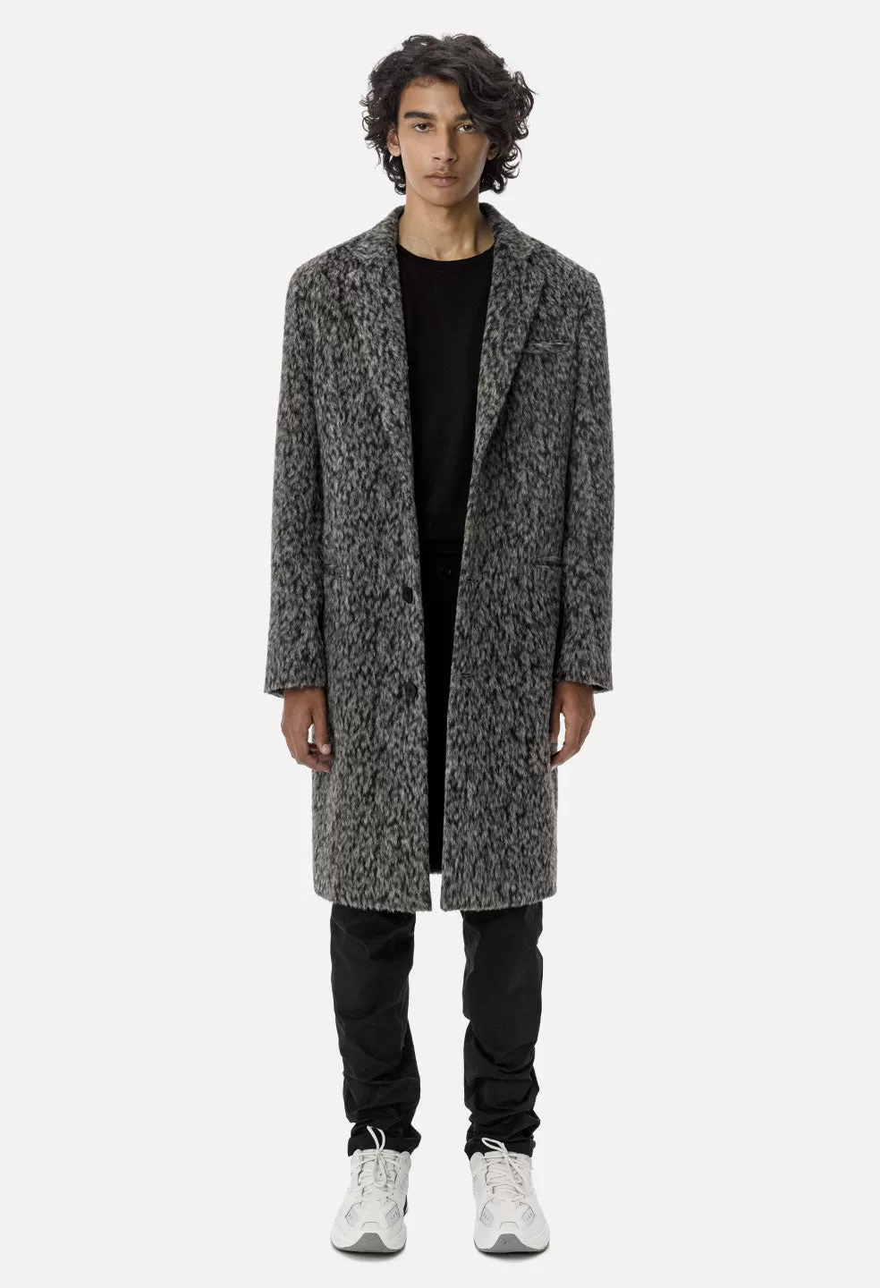 Scarlet Overcoat / Alpaca Jacquard