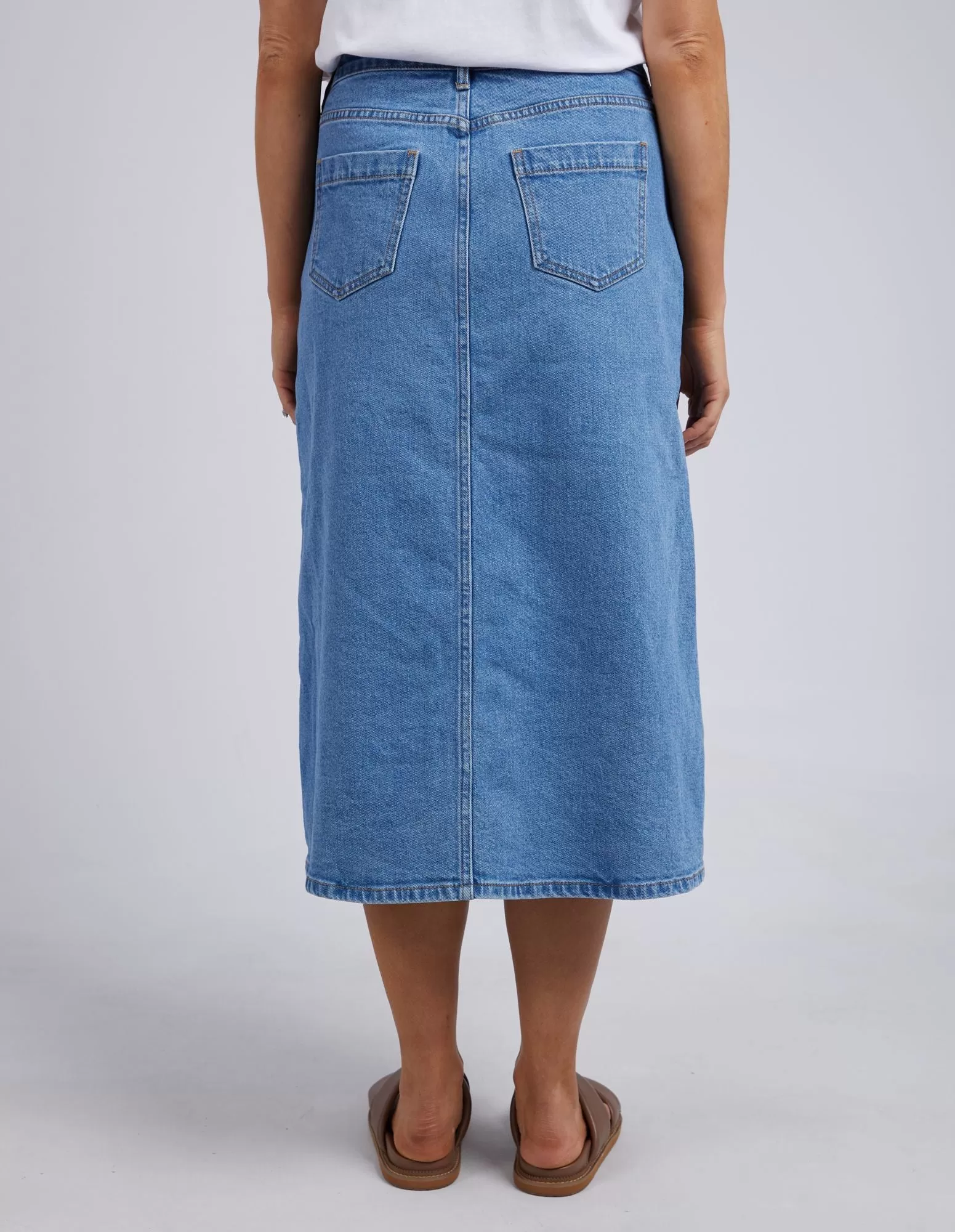 Scout Midi Skirt (Mid Blue)