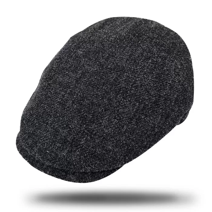 Shetland Wool Flat Cap-IT224