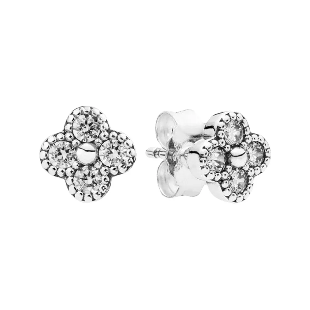 SHINING FLOWER STUD EARRINGS