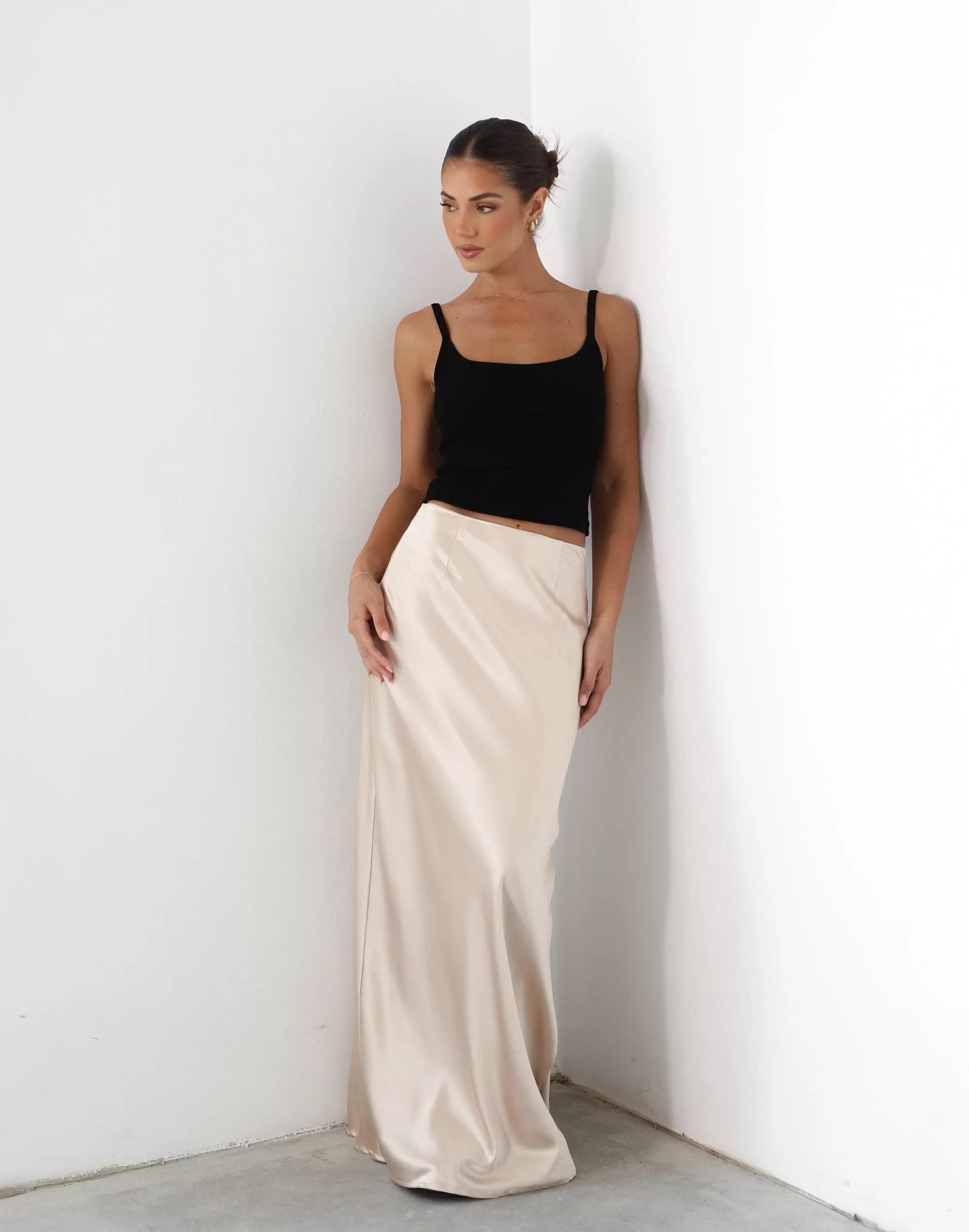 Sincerity Maxi Skirt (Almond)