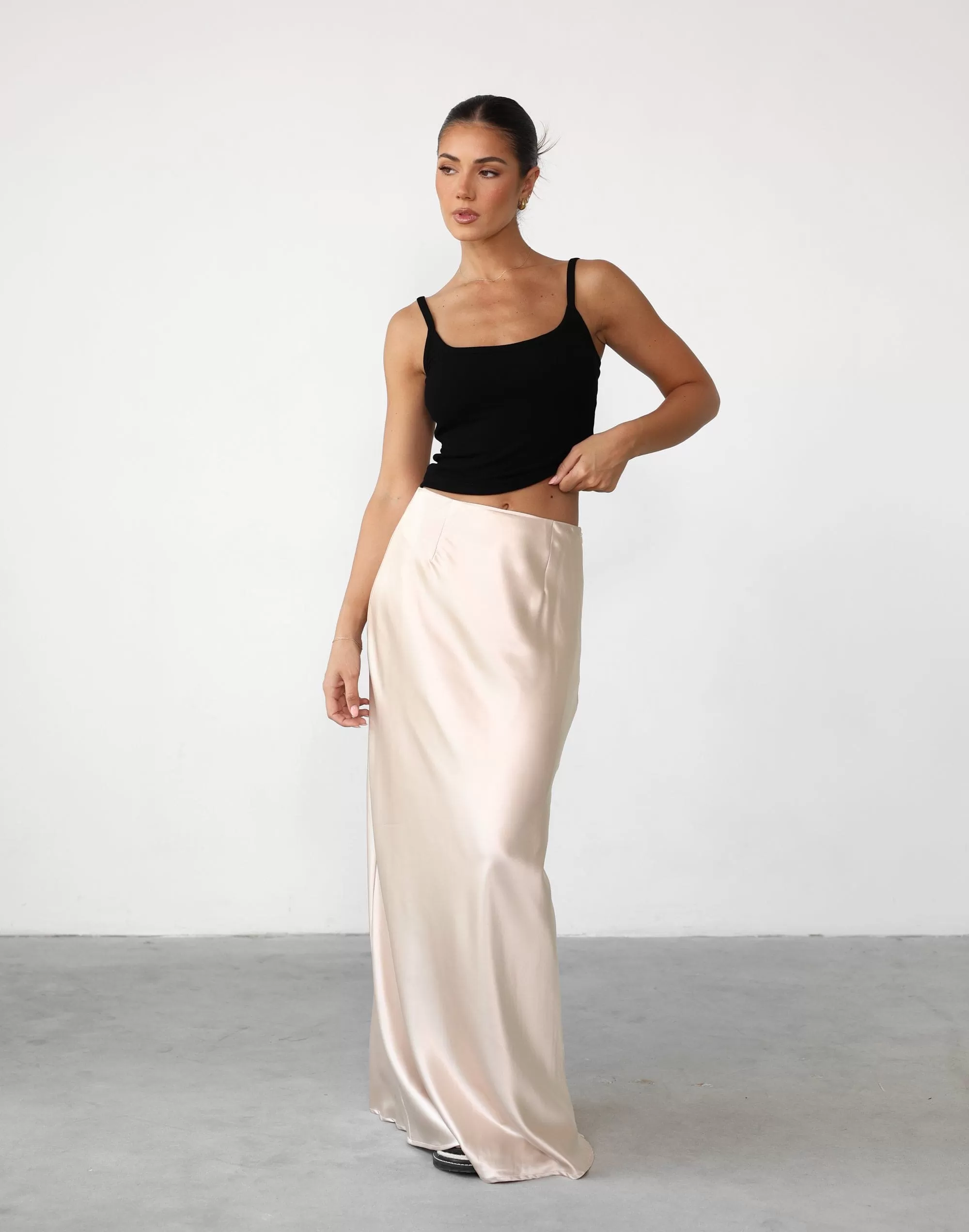 Sincerity Maxi Skirt (Almond)