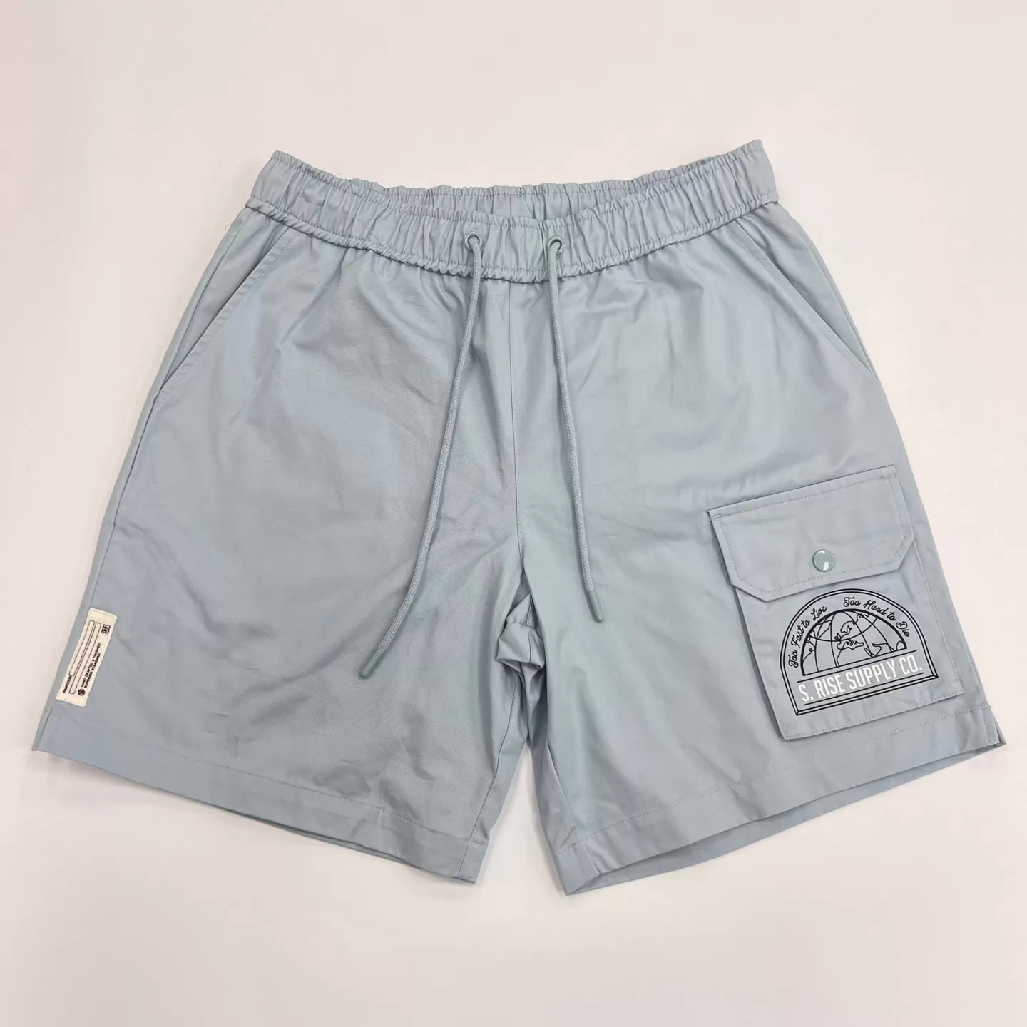 SMOKE RISE Printed Pitstop Polished Twill Short