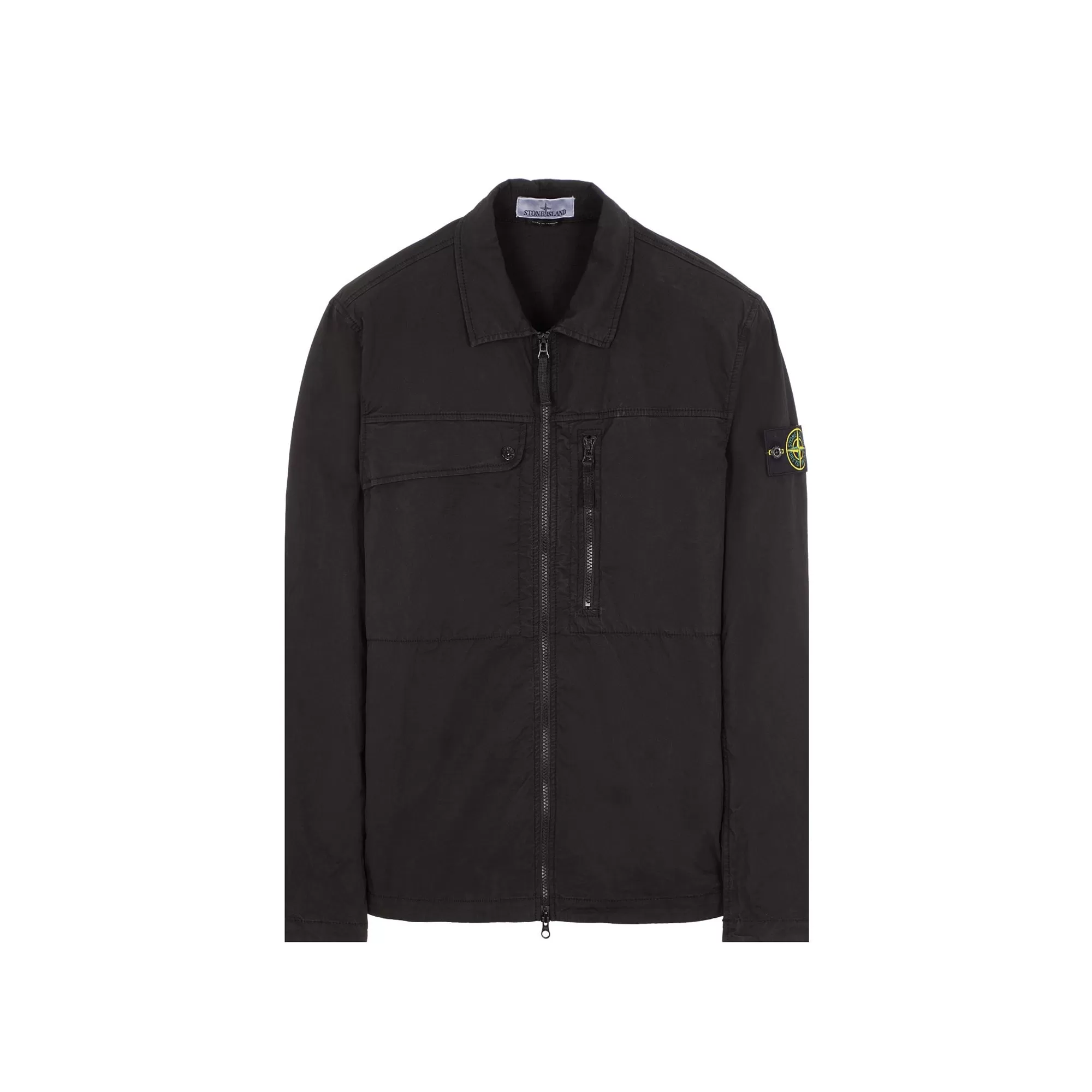 Stone Island Mens Supima Cotton Twill Stretch- TC Overshirt